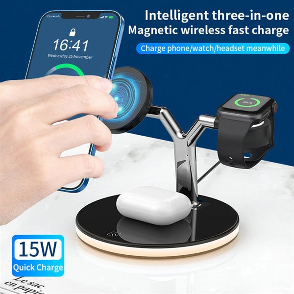 25W 3In1 Magnetic Wireless Charger