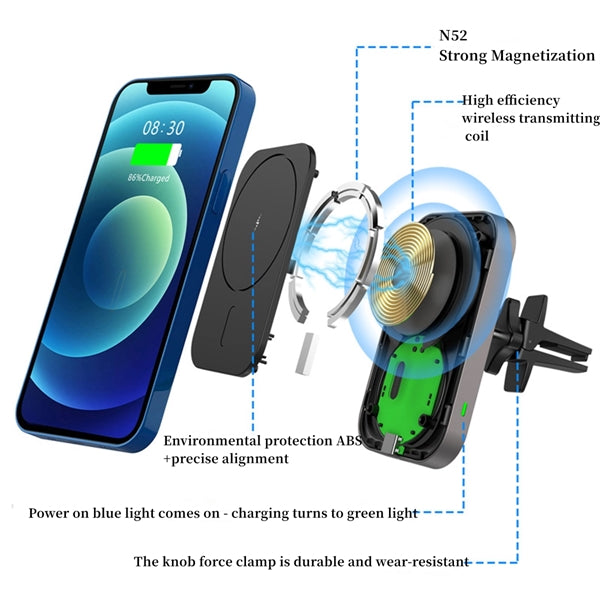 Air Vent Wireless Charger Car Phone Holder