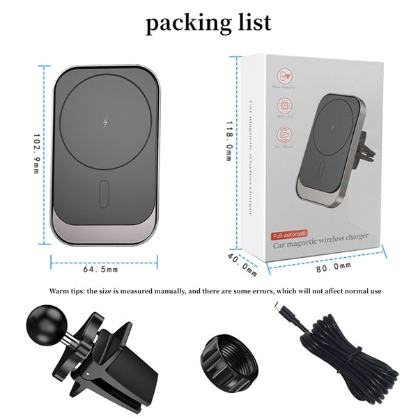 Air Vent Wireless Charger Car Phone Holder