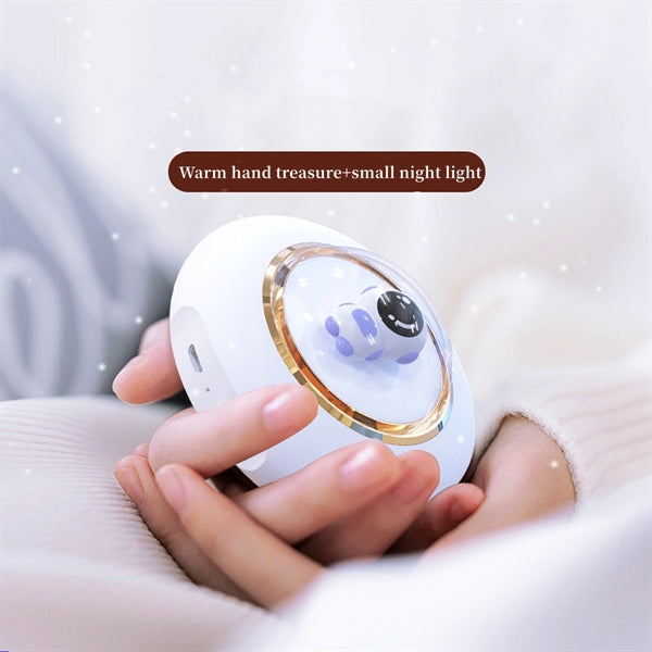 Astronaut Rechargeable Hand Warmer With Night Light