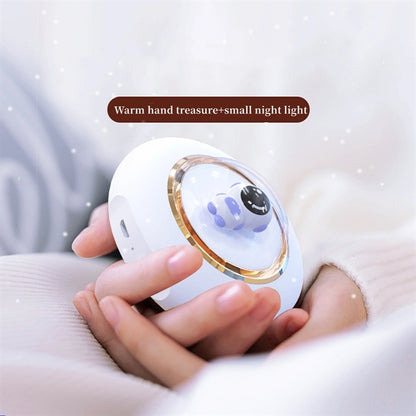 Astronaut Rechargeable Hand Warmer With Night Light
