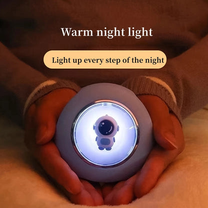 Astronaut Rechargeable Hand Warmer With Night Light
