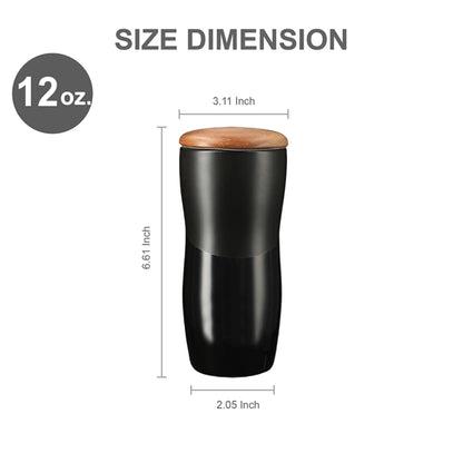 12 oz. Ceramic Easy-Grip Tumbler w/ Lid