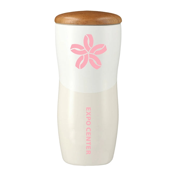 12 oz. Ceramic Easy-Grip Tumbler w/ Lid