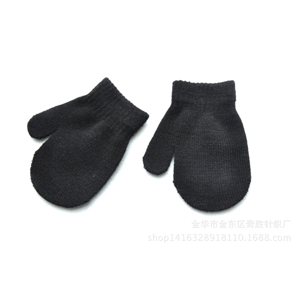 Children Toddler Winter Warm Knitted Mittens