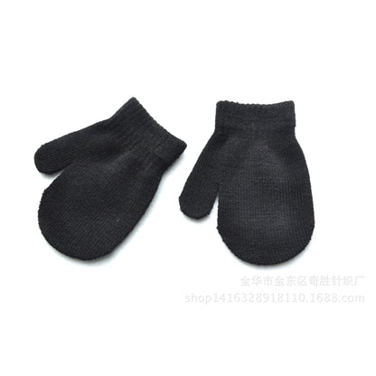 Children Toddler Winter Warm Knitted Mittens