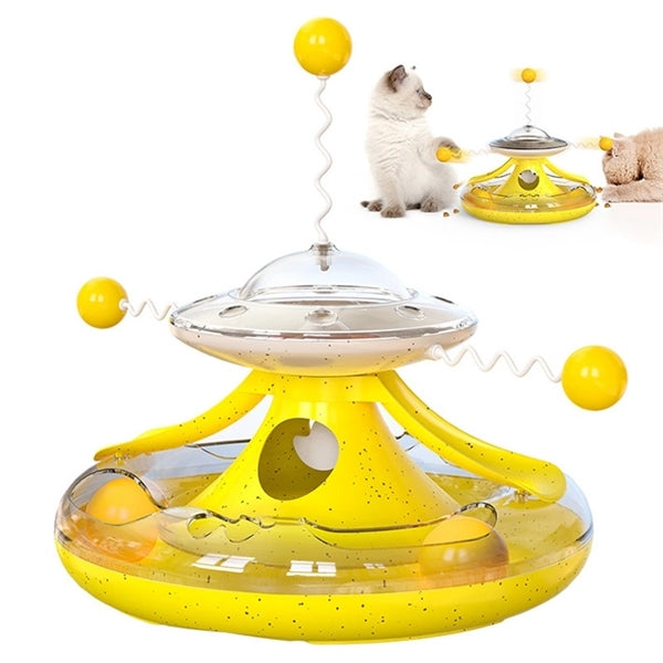 Turntable Treat Motion Cat Toy