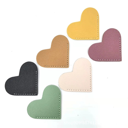 Leather Heart Page Corner Bookmark