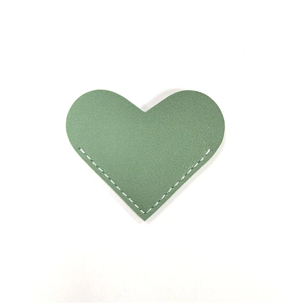 Leather Heart Page Corner Bookmark