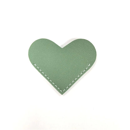 Leather Heart Page Corner Bookmark