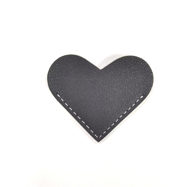 Leather Heart Page Corner Bookmark