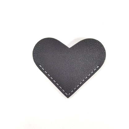 Leather Heart Page Corner Bookmark