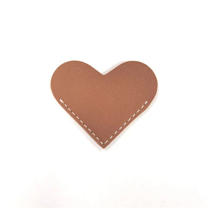 Leather Heart Page Corner Bookmark