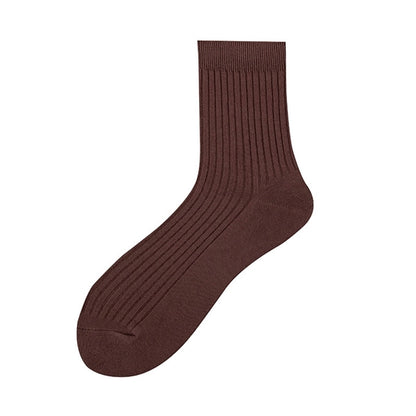 Cotton Mid-Calf Length Socks