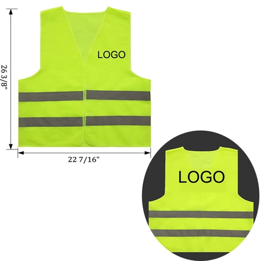Safety Construction Vest with 2 Reflective Strips