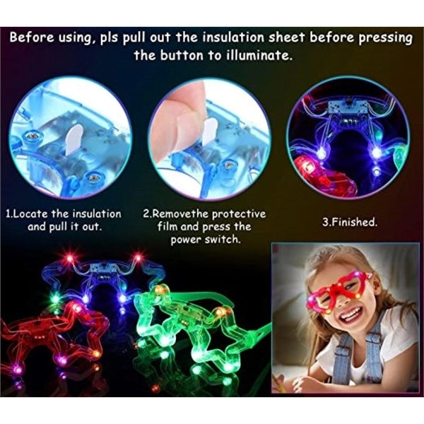 LED Flashing Party Shutter Glasses