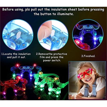 LED Flashing Party Shutter Glasses