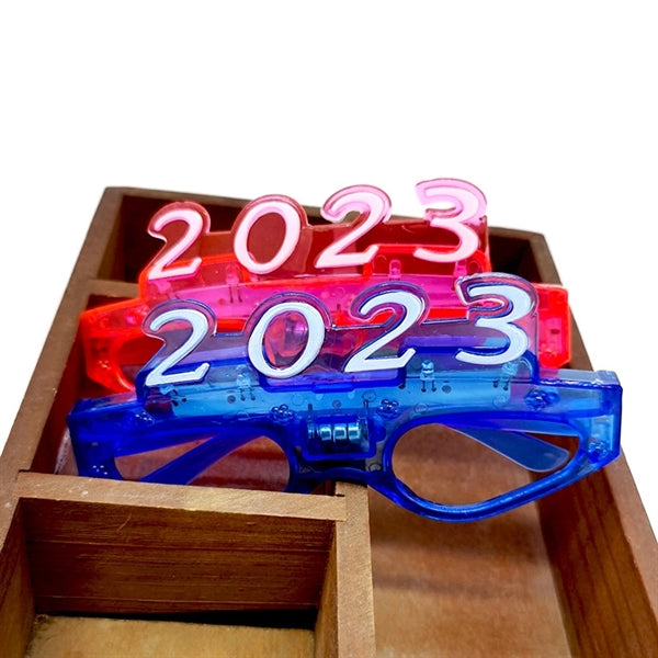 2023 LED Flashing Shutter Glasses Happy New Year/ Party Eye