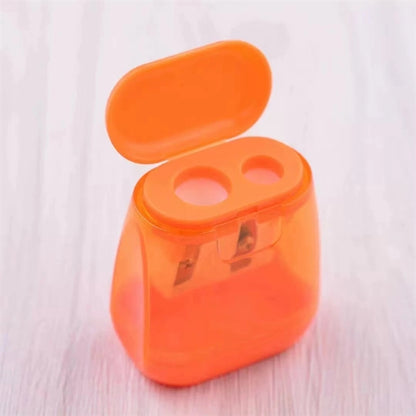 Manual Double Holes Pencil Sharpeners with Lid
