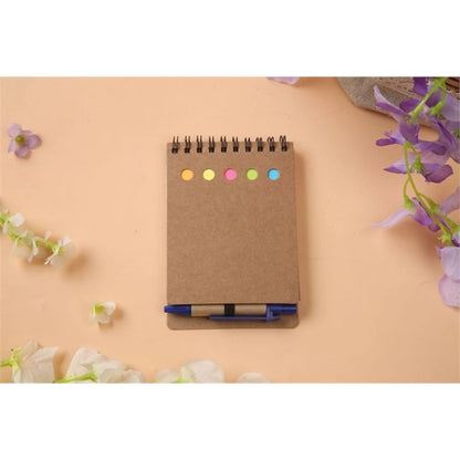 Mini Kraft Spiral Notepad with Pen