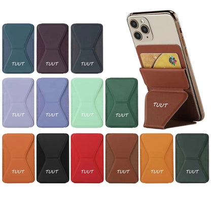 PU Butterfly-Shaped Stick-on Phone Holder & Wallet