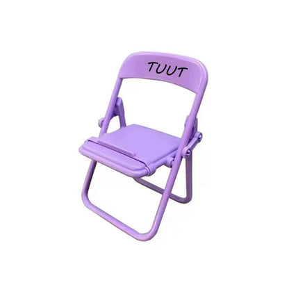 Mini Modern Minimalist Folding Chair Phone Stand