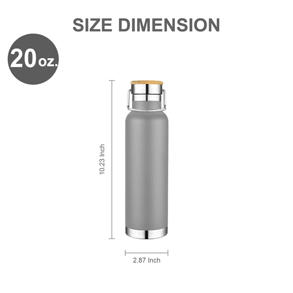 22oz.Travel Stainless Insulated Thermos Bottle w/ Lid&Handle