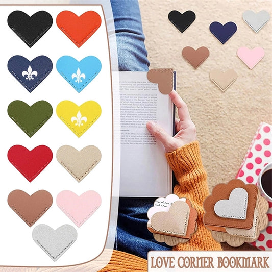 Heart Shaped Corner Bookmark