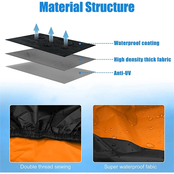 Waterproof  Motorcycle Cover (Size L)