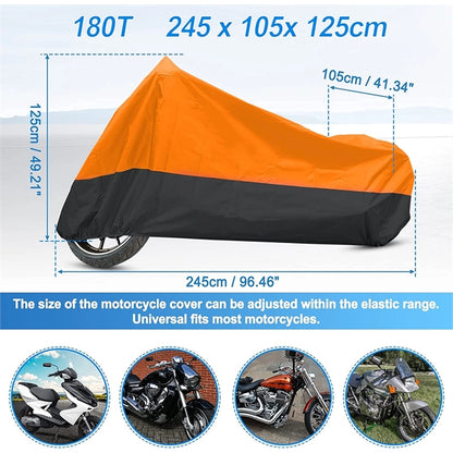 Waterproof  Motorcycle Cover (Size L)