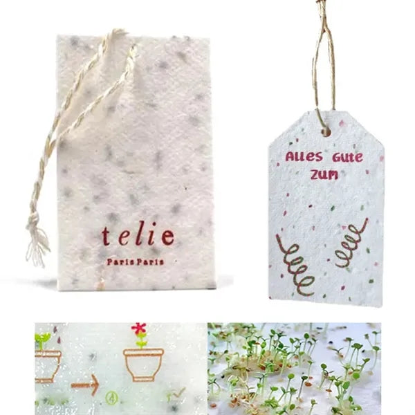 Shaped Seed Paper Tag