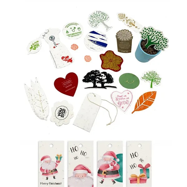 Shaped Seed Paper Tag
