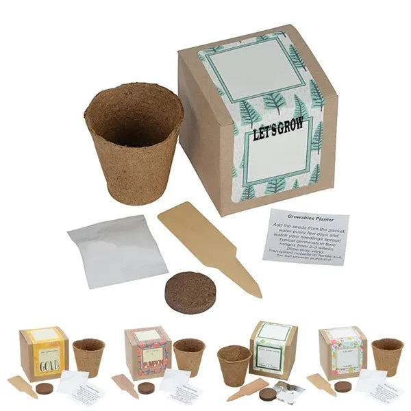 Growables Planter in Kraft Gift Box w/Seeds