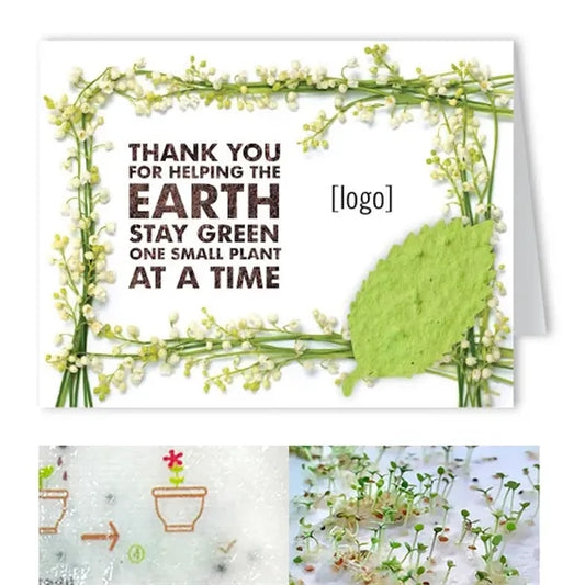 Seed Paper Shape Holiday Greeting Card