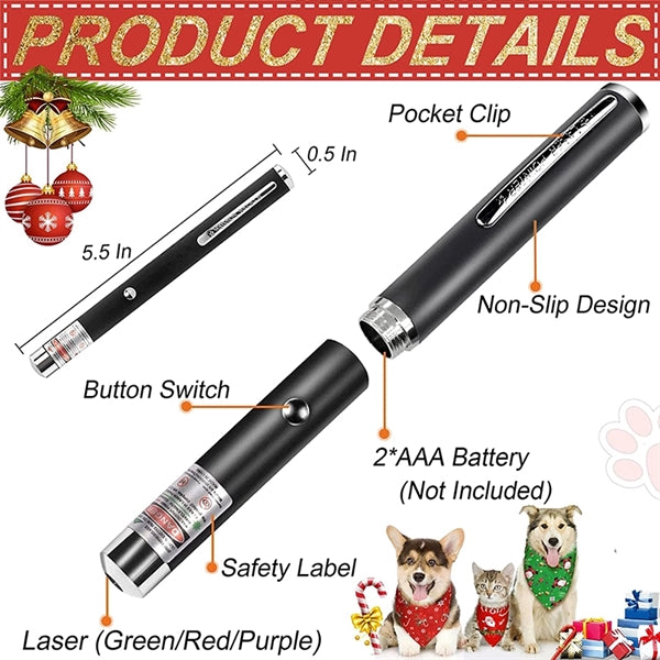 Red LED Light Pointer Cat Toys