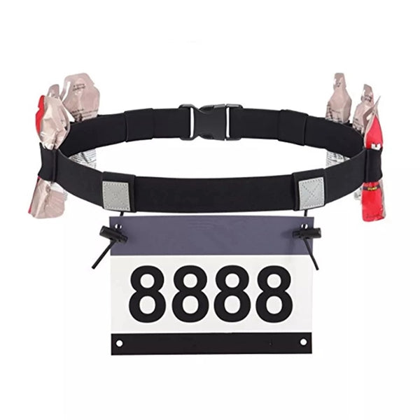 Reflective Multifunction Race Number Belt