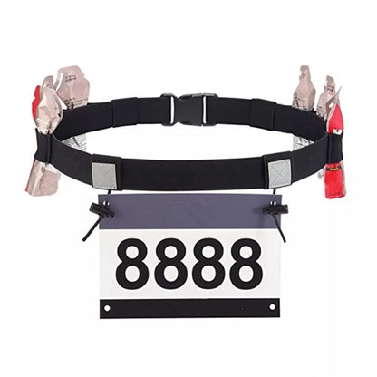 Reflective Multifunction Race Number Belt