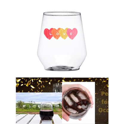 12 Oz. Reserv Stemless Plastic Wine Glasses