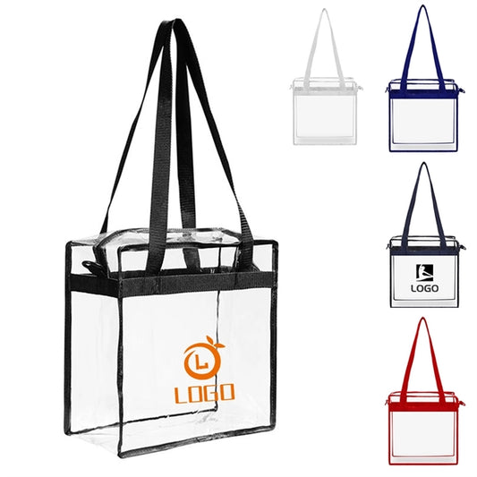 Clear Zipper Tote Bag