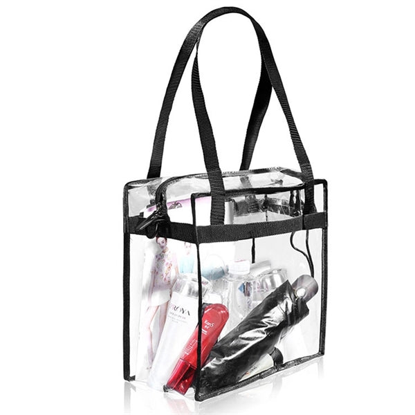 Clear Zipper Tote Bag