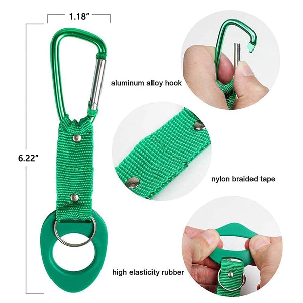 Silicone Bottle Holder With Carabiner