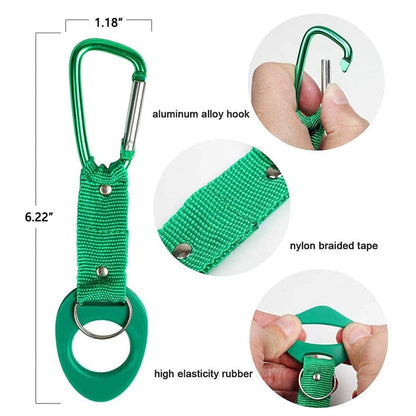 Silicone Bottle Holder With Carabiner
