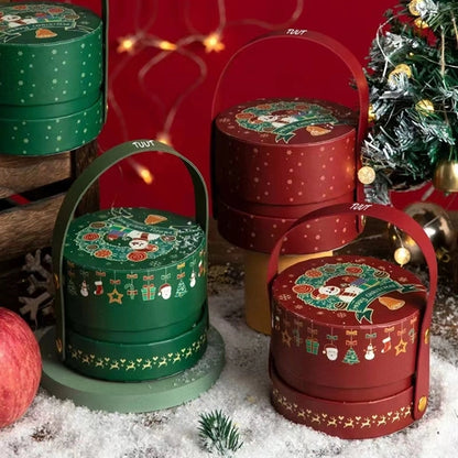 Christmas Eve apple box with handle