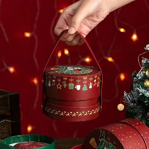 Christmas Eve apple box with handle