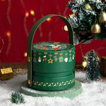 Christmas Eve apple box with handle