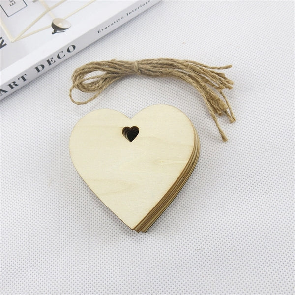 Christmas Wood Pendant 10 Pieces Set