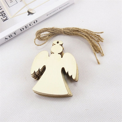 Christmas Wood Pendant 10 Pieces Set