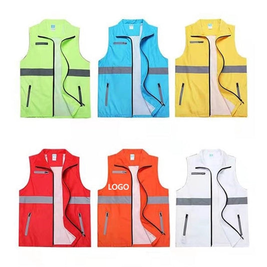 Custom Construction Parking Traffic Reflective Safety Vest
