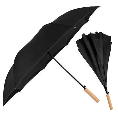 Enviro Inversa Eco-Friendly Inverted Umbrella Bamboo Handle