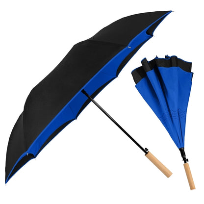Enviro Inversa Eco-Friendly Inverted Umbrella Bamboo Handle